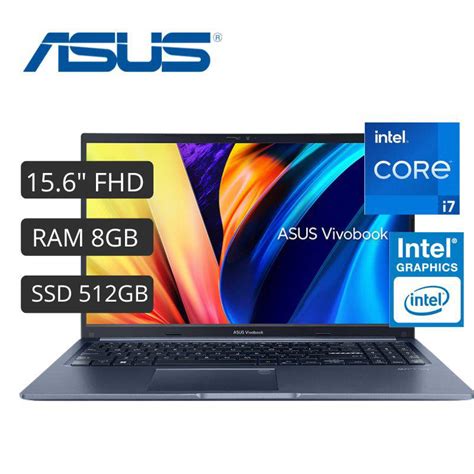 Laptop Asus X1502za Bq417 156intel Core I7 8gb 512gb Ssd Free Dos Asus