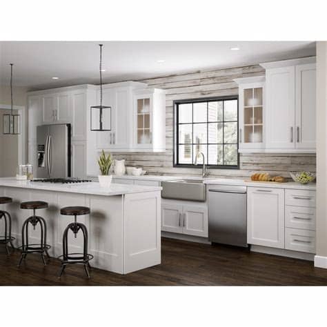 Designed for free by bill hancock at direct depot kitchen wholesalers in little falls, nj. Home Decorators Collection Newport Pacific White Semi ...