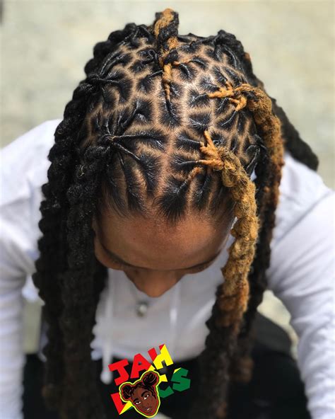 These pictures of this page are about:dread dyed. Image may contain: one or more people | Dreadlock hairstyles for men, Dreadlock styles, Hair and ...