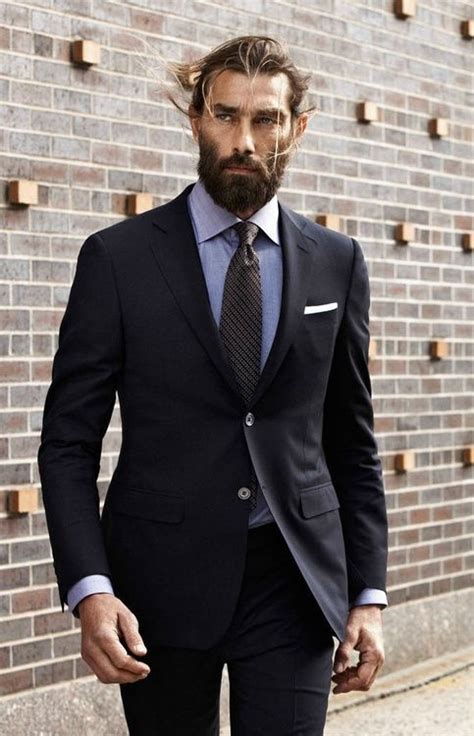 Pin By Lookastic On Ties In 2019 Mens Fashion Suits Beard Suit