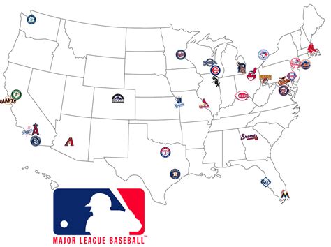 Map Of Mlb I Have Done These Maps For College Teams And Decided To