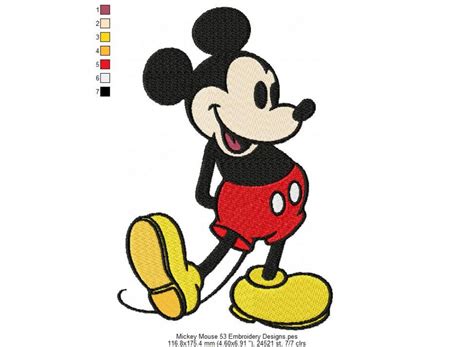 Mickey Mouse 53 Embroidery Designs