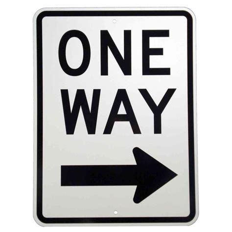 Brady 24 In X 18 In Aluminum One Way Sign 94197 The