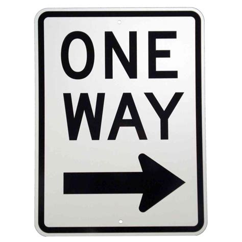 Blondie one way or another audio. Brady 24 in. x 18 in. Aluminum One Way Sign-94197 - The ...