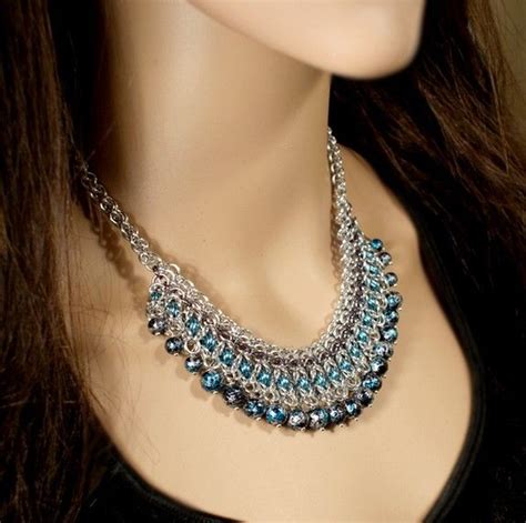 Arabella Chain Maille Jewelry Beaded Jewelry Necklace
