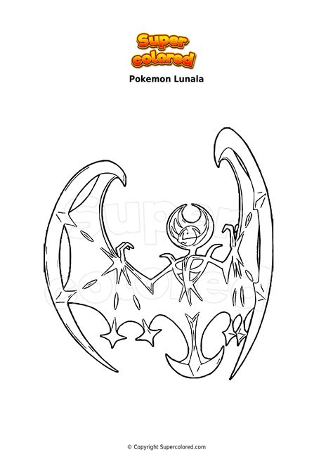 26 Best Ideas For Coloring Pokemon Lunala Coloring Pages