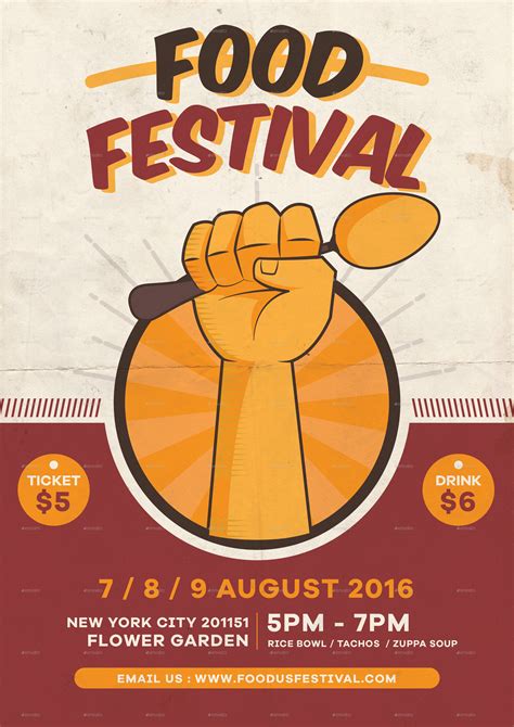 Food Fest Flyer Template Psd Flyer And Poster Design