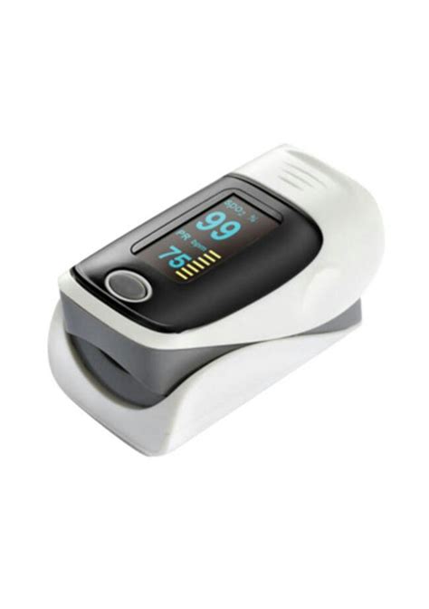 Fingertip Heart Rate Monitor With Pulse Oximeter Grey Onceit