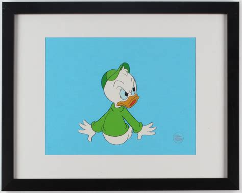 Original 1987 Louie Duck Tales 12x15 Custom Framed Hand Painted