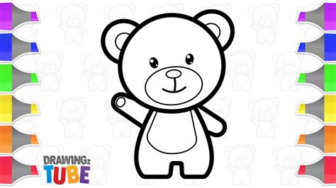 How To Draw A Teddy Bear For Kids Drawing For Kids Educational