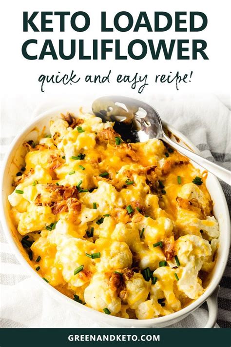 You can also change up the sauce and turn this basic recipe into a gourmet keto low carb white pizza topped with spinach, bacon, blue cheese, and sliced tomatoes. Keto Loaded Cauliflower Casserole | Recipe | Food recipes ...