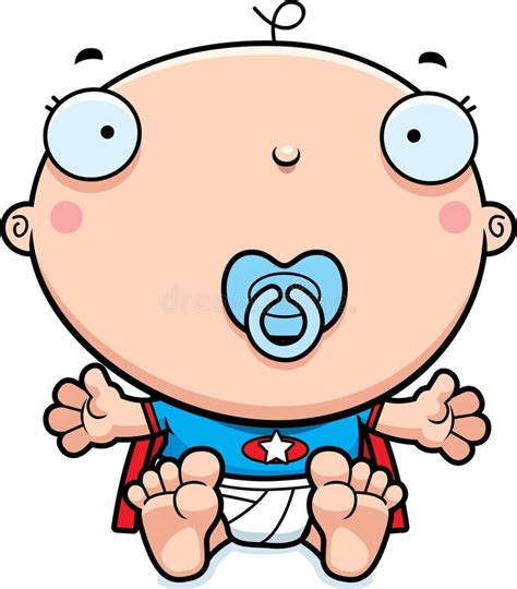 Cartoon Superhero Baby Pacifier Stock Vector Image 47525837