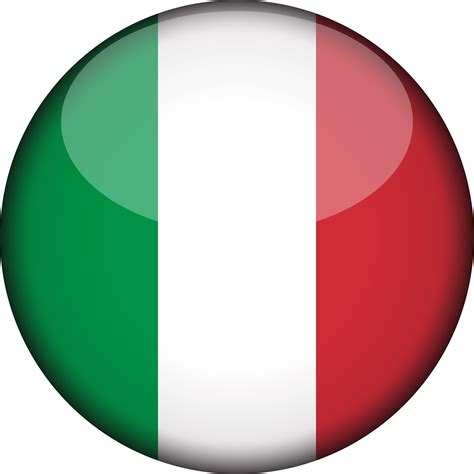 Italy Flag 3d Round Xl Italy Flag Circle Png Clipart Full Size