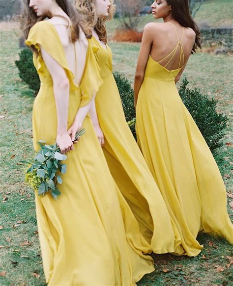 Wedding Dream On Instagram These Mustard Yellow Dresses By