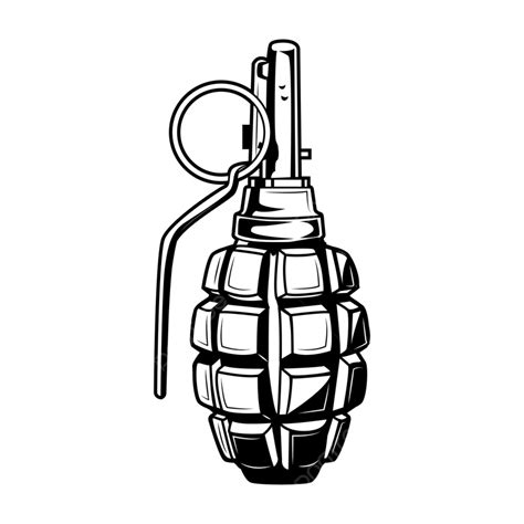 Hand Grenade Vector Illustration Template Download On Pngtree