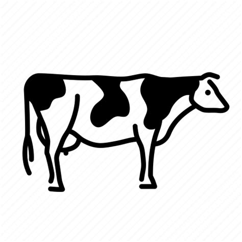 Animal Dairy Cattle Farm Mammal Milch Milk Cow Icon