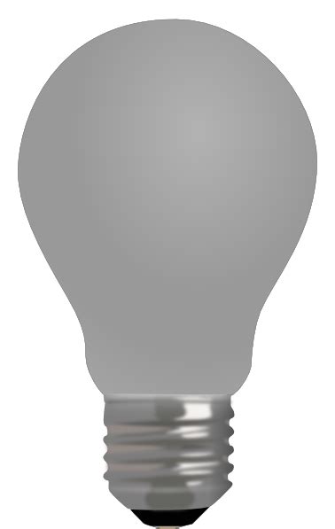 Maybe you would like to learn more about one of these? Light Bulb Off Grey W/o Fillament Clip Art at Clker.com ...