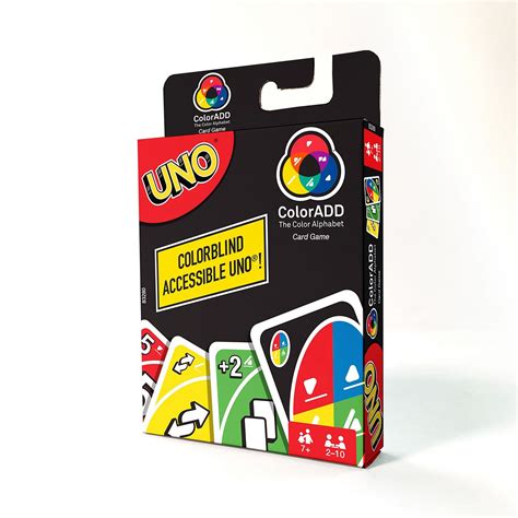 Uno Coloradd Color Blind Friendly Card Game Fwp10 Card Games