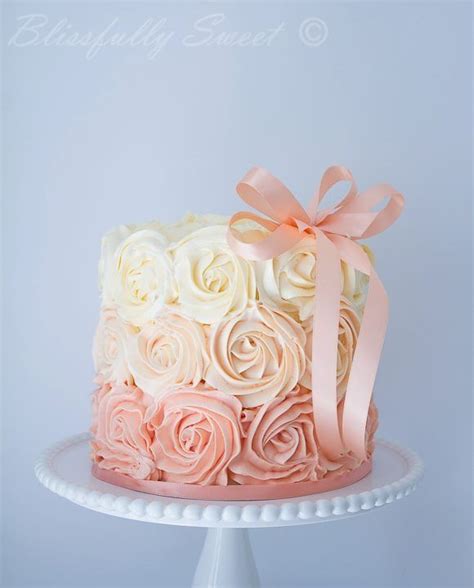 Beautiful Peach Cake From Blissfully Sweet Торт Ребенок первый день