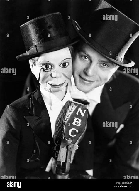 Edgar Bergen 1903 1978 Namerican Ventriloquist With His Popular