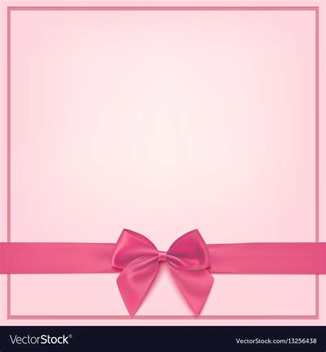 Blank Pink Greeting Card Template Royalty Free Vector Image