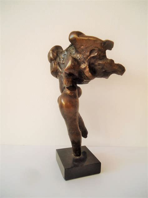 Abstract Bronze Sculpture Womans Figure Made In 1992