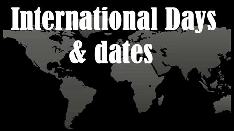 International Days International Days List National Days Important