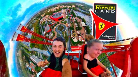 Europes Tallest And Fasest Roller Coaster Ferrai Land 2023 Youtube