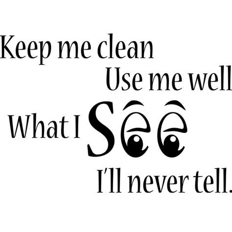 Virtually all ceramic materials can be cleaned fully with bleach. Free Shipping keep me clean Toilet Bathroom word saying ...