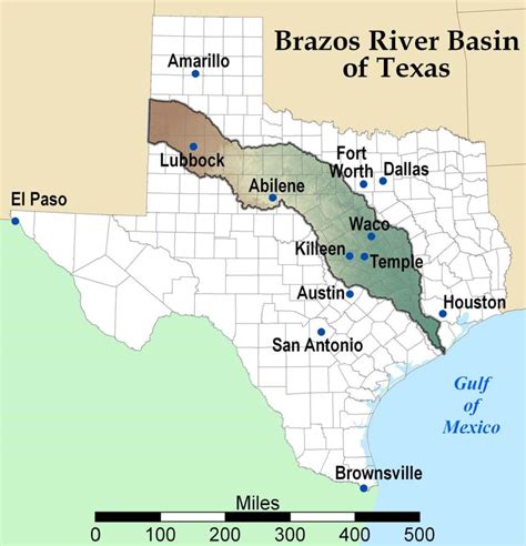 Texas River Map With Labels
