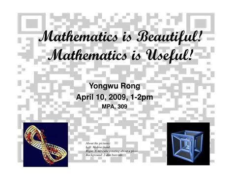 Ppt Mathematics Is Beautiful Mathematics Is Useful Powerpoint