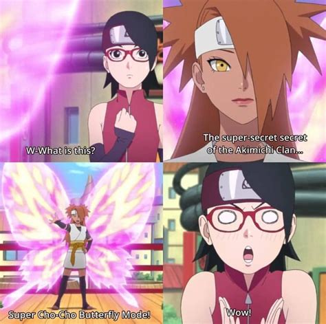 Cho Cho Is Kinda Cute Like That Honestly Just Wait Until Her And Sarada Are Older Sarada