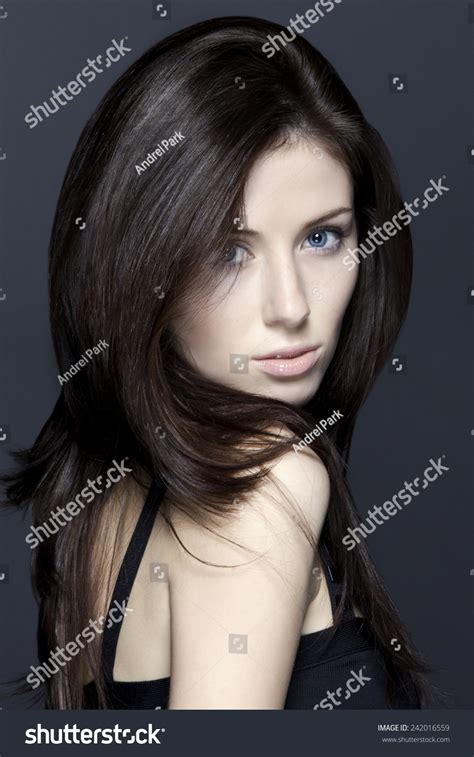 Young European Caucasian Beautiful Sexy Brunette Super