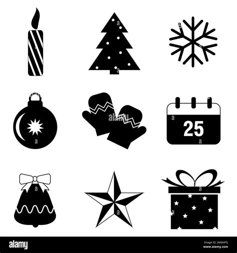 Christmas Icon Vector Isolated On White Background Stock Vector Image