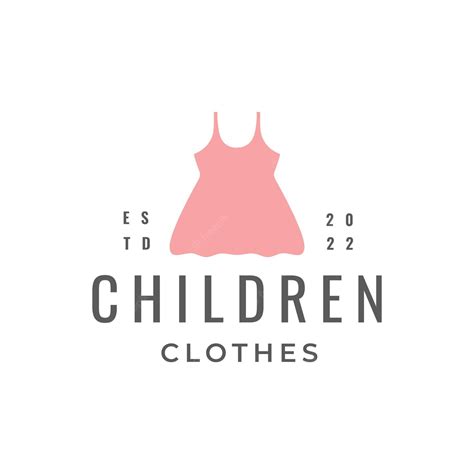 Los Niños Se Visten Boutique De Moda Diseño De Logotipo Ropa Linda