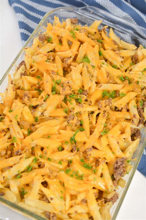 Simple Baked Beef And Pasta Casserole Happy Homeschool Nest