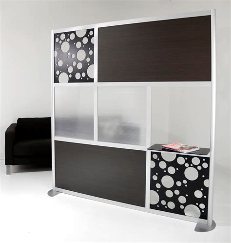 6 Screen With A Shelf Custom Translucent And Wood Laminate Panels Divider Wall Room Divider