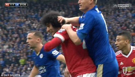 Fellaini And Huth Face Thre Game Bans After Spat During