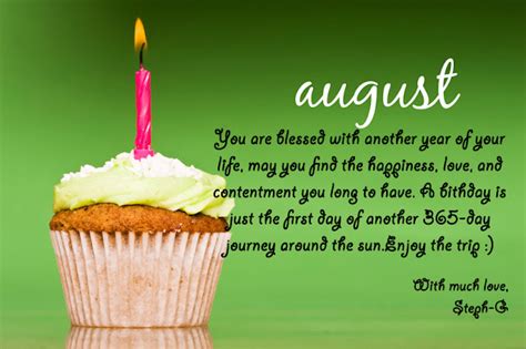 Happy Birth Month To August Celebrants