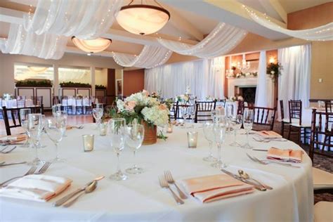 Rooms where receptions and other parties are held have a view of a a sprawling golf course, lake and waterfall. Friendly Hills Country Club - Whittier, CA - Party Venue