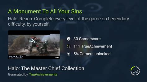 A Monument To All Your Sins Achievement In Halo Mcc