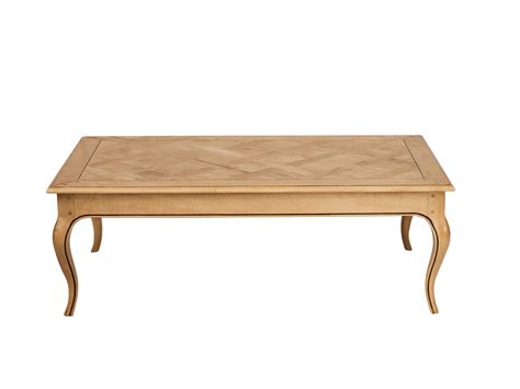 French Provincial Style Blonde Wood Coffee Table Lb9 French