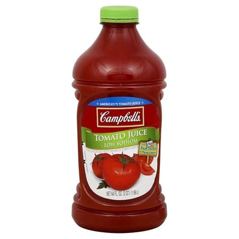 Campbells® Low Sodium Tomato Juice 64 Fl Oz Instacart