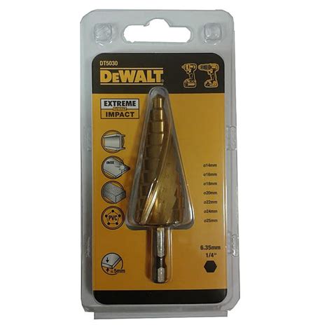 Dewalt Dt5030 Extreme Impact Rated Step Drill Bit 14 25mm Ray Grahams