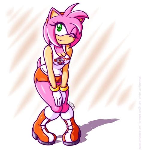 Furry Pics Furry Art Sonic Satam Sonic And Amy Amy Rose Thicc