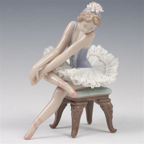 Sold Price Lladro Porcelain Seated Ballerina December 3 0118 500