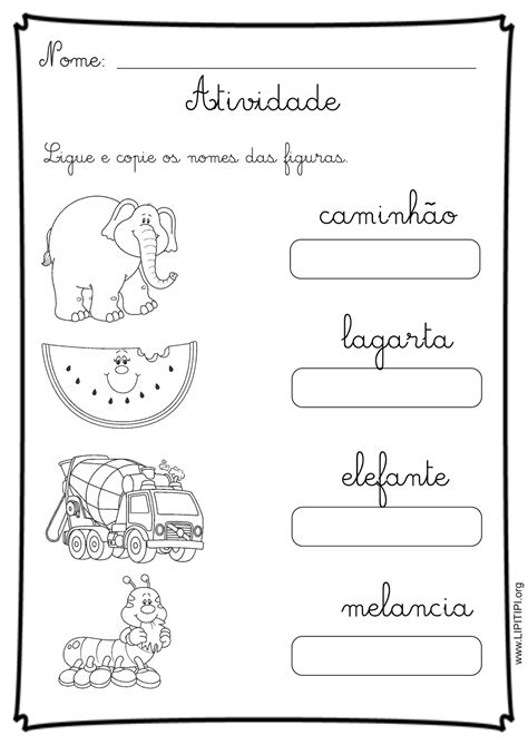 Atividades Letra I Cursiva
