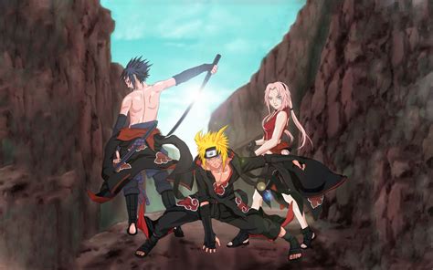 Download Sasuke Uchiha Naruto Uzumaki Sakura Haruno Anime Naruto Hd Wallpaper