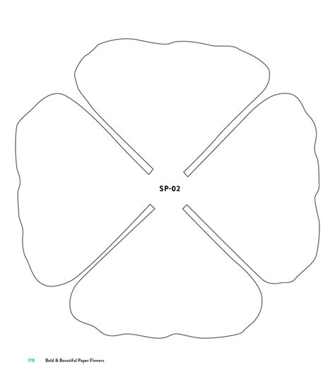 Printable Paper Flower Template Cut Out Best Flower Site