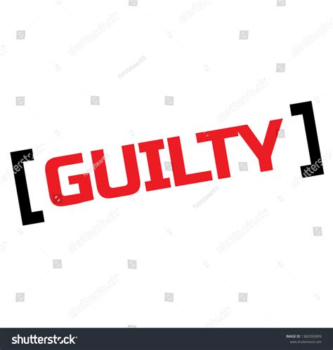 Guilty Stamp On White Stock Vector Royalty Free 1360392899 Shutterstock